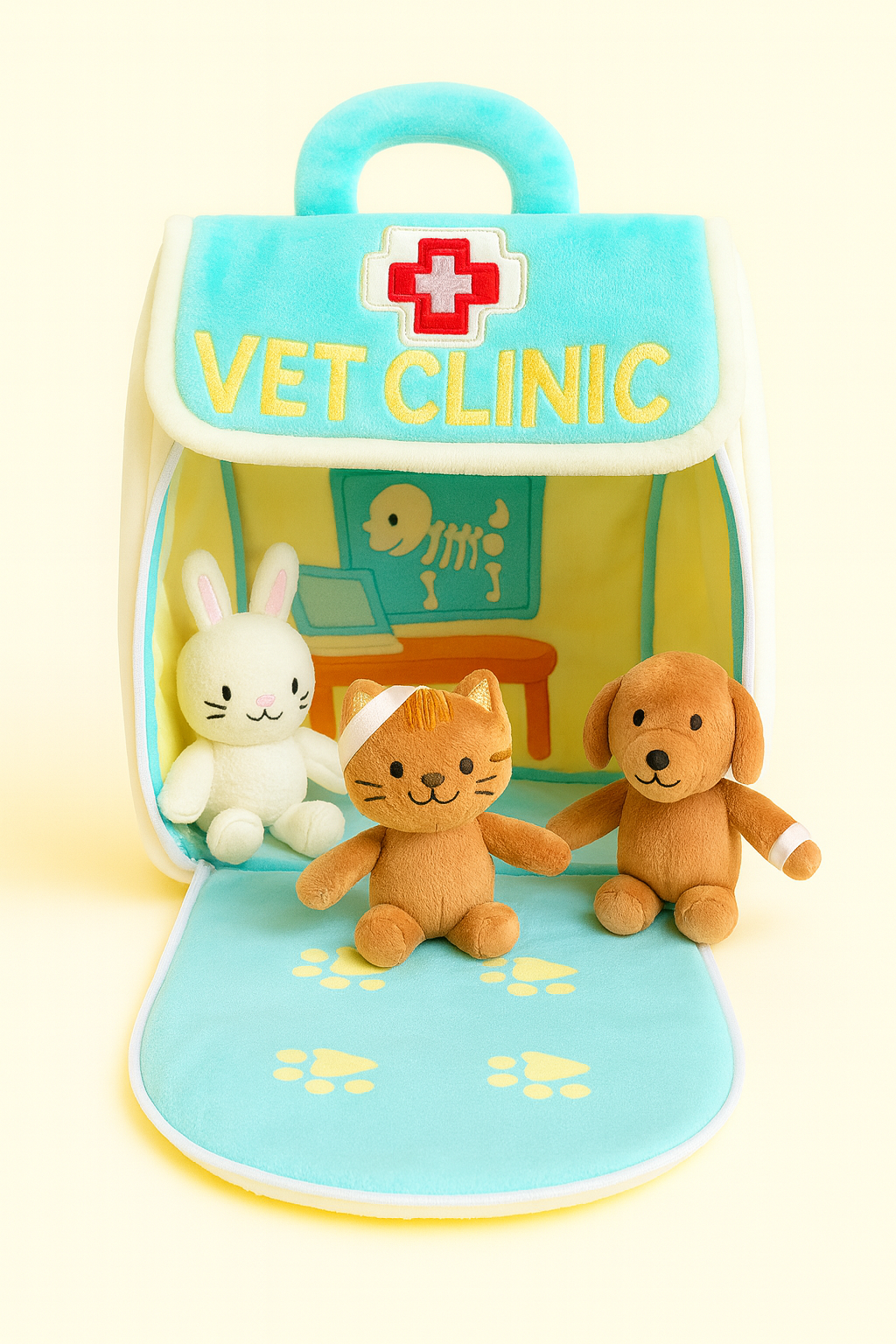 Plushy Tails Vet Clinic Playset
